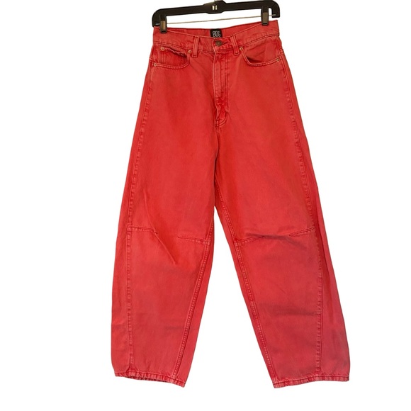 BDG Urban Outfitters Extreme Baggy Jeans in Red, Sz 27 - Picture 3 of 16